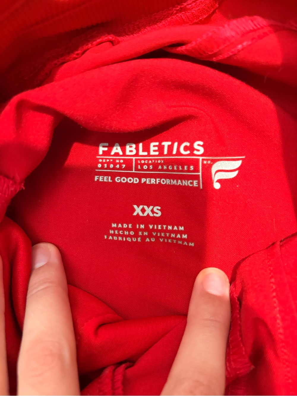 Fabletics stub set joggers- XXS